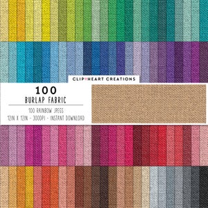 100 digitale Papiere mit Sackleinen-Textur, kommerzielle Nutzung, sofortiger Download, Sackleinen-Stoff, digitales Papierpaket, Sackleinen-Scrapbooking-Planerpapier