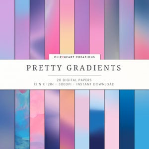 Unicorn Gradient Digital Papers, Commercial Use Instant Download Gradient Marble Background Digital Paper, Unicorn Planner Paper Pack