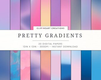 Unicorn Gradient Digital Papers, Commercial Use Instant Download Gradient Marble Background Digital Paper, Unicorn Planner Paper Pack