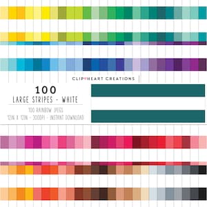 100 Stripes Digital Paper Pack, Commercial Use Seamless Large White Striped Pattern Digital Papers, White Striped Planner Paper