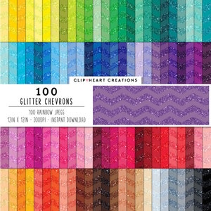 100 papel digital glitter chevron, uso comercial, download instantâneo, papéis brilhantes, glitter chevrons, planejador, scrapbooking, papéis digitais
