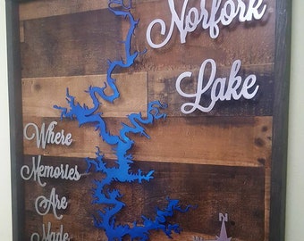 Metal Lake Decor Etsy