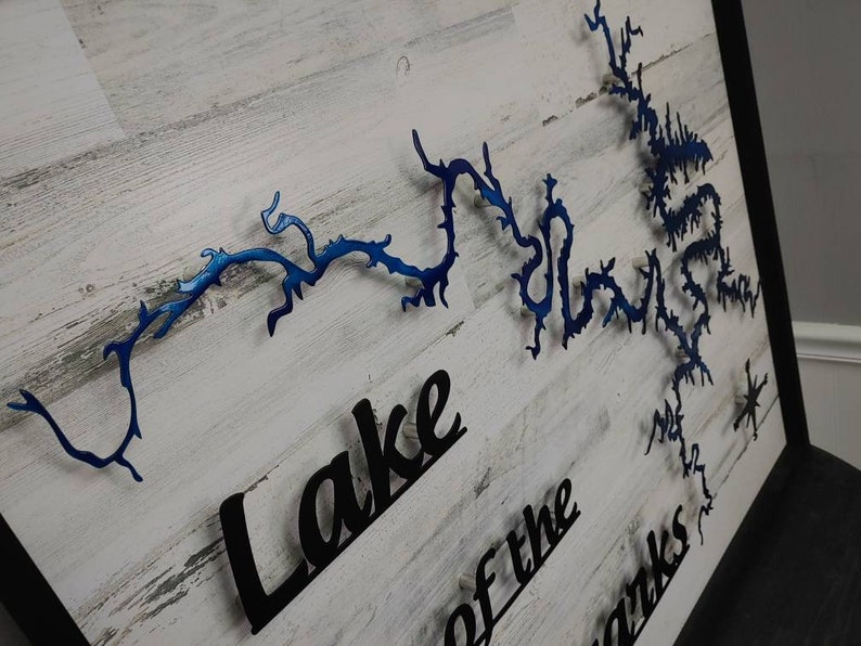 Floating Metal Lake Decor Etsy