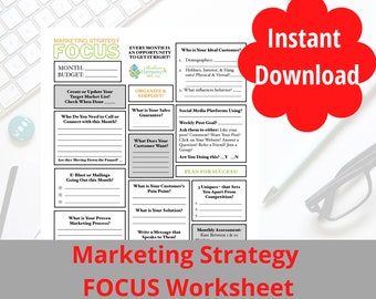 Modèle de planificateur marketing, stratégie marketing, plan marketing, planificateur commercial marketing, plan marketing simple