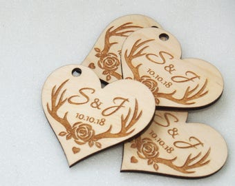 Wedding tags, Wedding favor, Wedding favor tags, Wedding favor rustic, Wedding rustic, Wooden tags, Thank you tags, Wood tags, Thank you tag
