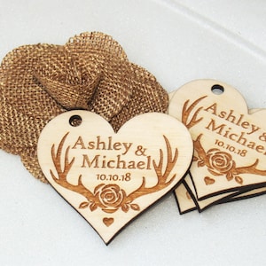 Thank you wedding tags, Wedding favor, Wedding favor tags, Wedding favor rustic, Wedding rustic, Wooden tags, Thank you tags, Wood tags zdjęcie 1