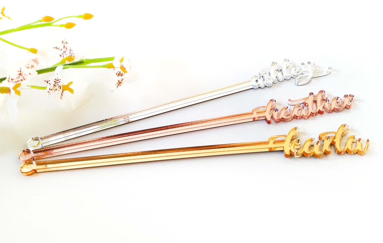 Custom Drink Stirrers Personalized Swizzle Sticks Wedding Etsy