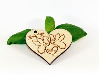 Wedding favor tags, Wood favor tags, Wedding favors, Rustic tags, Wedding rustic tags, Custom tag, Heart tag, Wedding name tag, Rustic favor