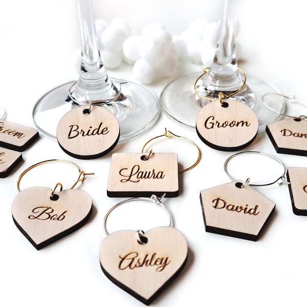 Personalized Place Cards Wine Glass Etsy