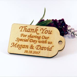 Thank you wedding tags, Rustic tags, Wedding favors, Gift tags, Wedding favor rustic, Wedding tags, Custom tags, Wooden tags, Rustic wedding