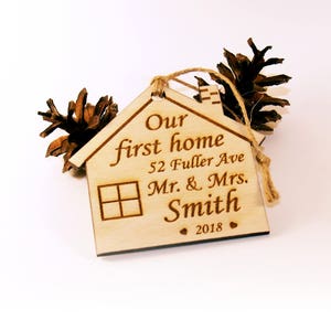 Our first home Christmas ornament, Our first home ornament, 1st home Christmas ornament, New house ornament, New house gift, Party new home