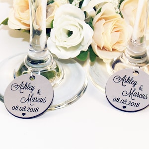 Wedding silver wine charms, Anniversary wine charms, Wine glass charms, Wedding charms, Custom wine charm, Wedding favor, Wedding charms