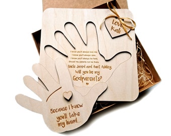 Godparents Godmother Godfather invitation, Godparents proposal, Will you be my Godparents, Godparents gift, Baptism proposal ideas