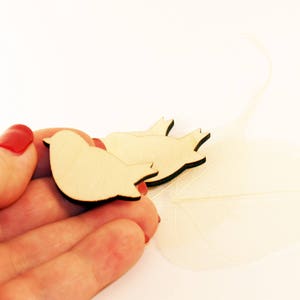 5 Wood bird shape, Wood bird, Bird cutout, Wooden bird shape, Craft supplies, Unfinished Wooden Bird, Crafting shapes, Dove wood shape image 3