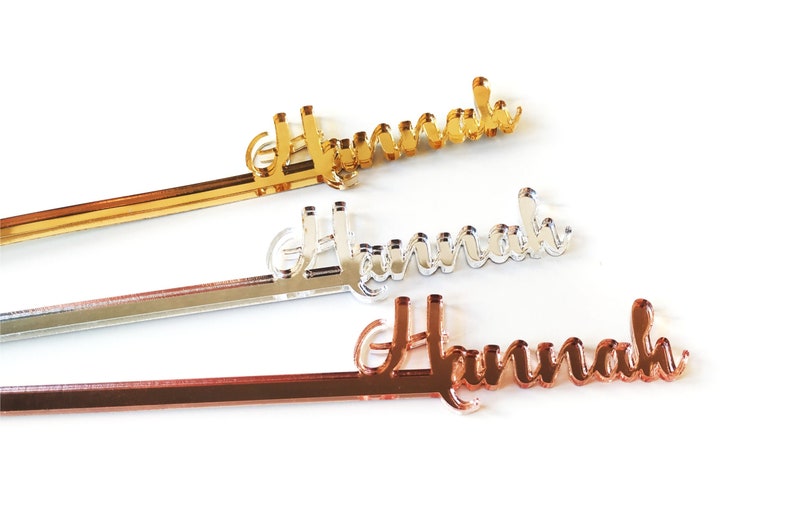 Custom Drink Stirrers Personalized Swizzle Sticks Wedding Etsy