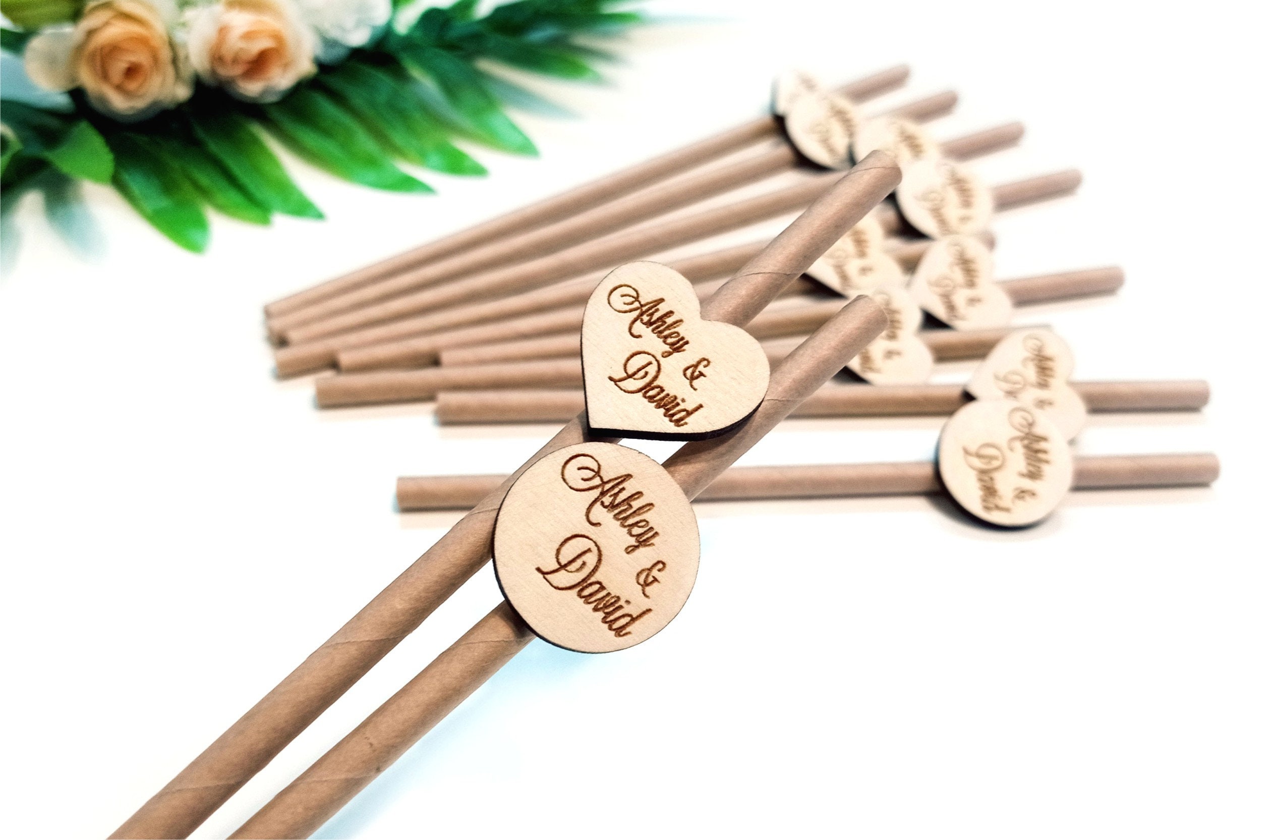 Custom drinking straw, Personalized drinking straw, Wedding straws