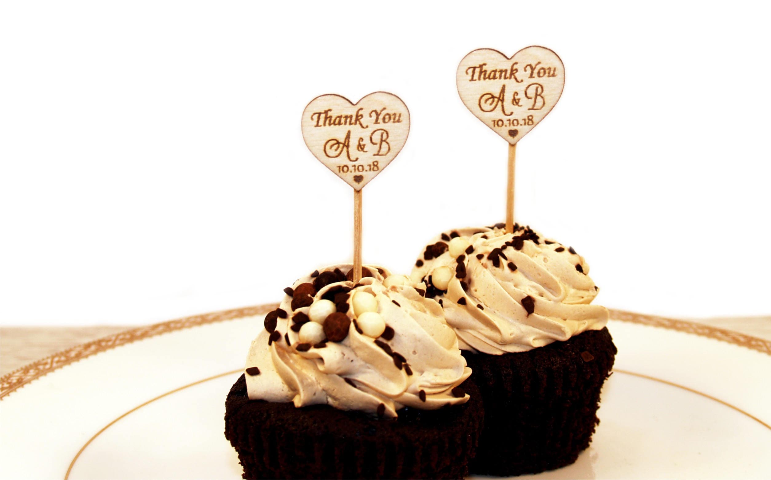 Wedding toothpicks,  Cupcake toppers, Cupcake toppers wedding, Topper wedding, Cupcake toppers custom, Toothpicks favor tags, Food picks