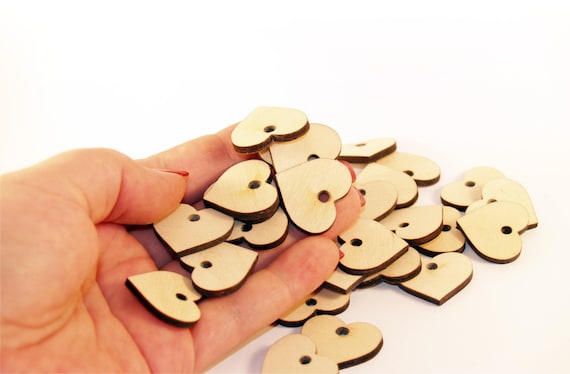 10 Wedding favors, Heart shape, Wooden heart shape, Wood tags, Heart tags, Wooden shapes, Wedding hearts, Wood heart tags, Heart rustic