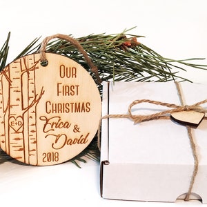 Personalizzato Il nostro primo addobbo natalizio, Il nostro primo Natale, Addobbo appena sposati, Addobbo novelli sposi, Addobbo signor e signora, Natale