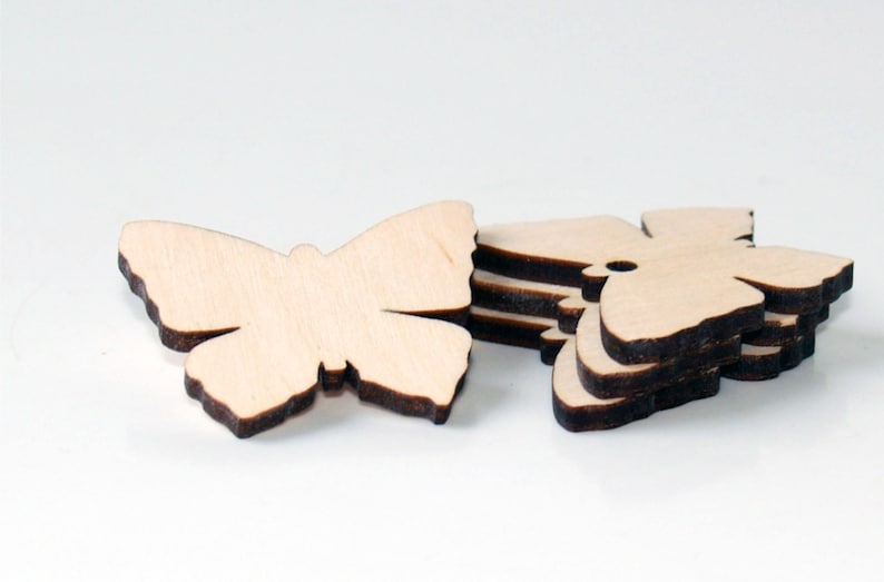 5wood Butterfly Wedding Favors Butterfly Shape Wooden Etsy