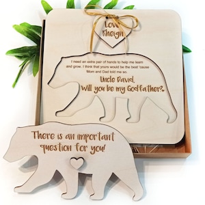 Godparents Godmother Godfather invitation, Godparents proposal, Will you be my Godparents, Godparents gift, Baptism proposal ideas