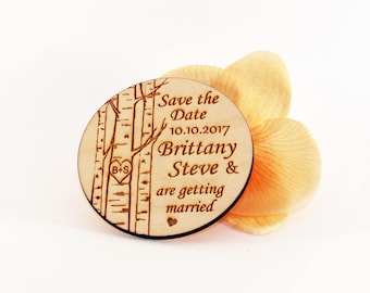 Save the date, Save the date rustic, Save the date magnet, Wooden save the date, Save the date magnet rustic, Wood save the date magnet
