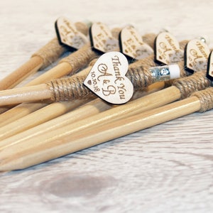 Wedding pencil, Custom pencil, personalized pencil, Engraved pencil, Wedding favors, Rustic wedding favors, Wood pencil, Wood favors, Party