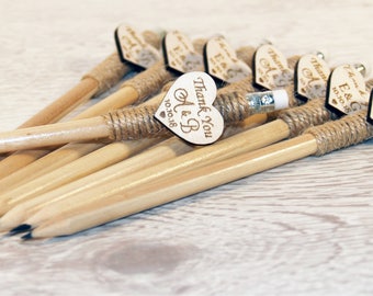 Wedding pencil, Custom pencil, personalized pencil, Engraved pencil, Wedding favors, Rustic wedding favors, Wood pencil, Wood favors, Party