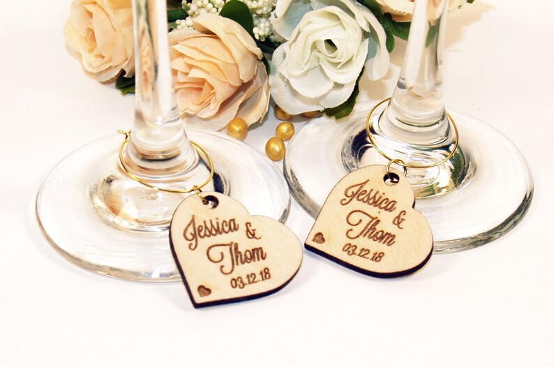 Wedding Wine Charms Wine Charms Wine Glass Charms Wedding Etsy