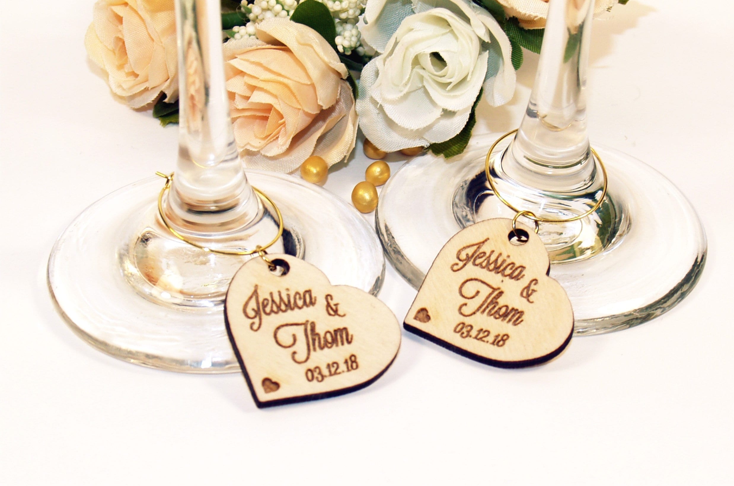 Wedding wine charms Wine charms Wine glass charms Wedding Etsy