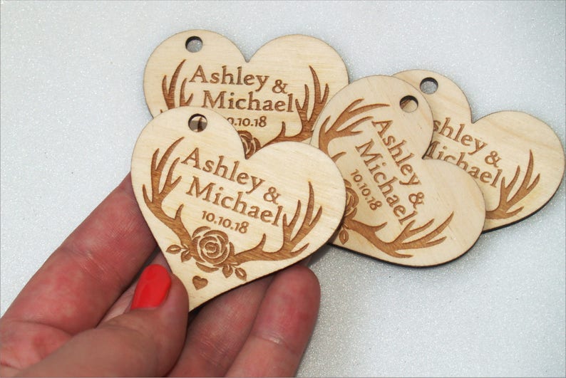 Thank you wedding tags, Wedding favor, Wedding favor tags, Wedding favor rustic, Wedding rustic, Wooden tags, Thank you tags, Wood tags zdjęcie 3