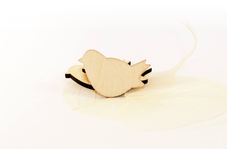 5 Wood bird shape, Wood bird, Bird cutout, Wooden bird shape, Craft supplies, Unfinished Wooden Bird, Crafting shapes, Dove wood shape image 2