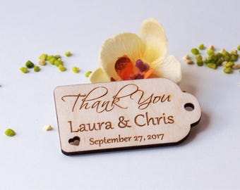 Danke Hochzeit Tags-Hochzeitsgeschenke-Herzen Geschenkanhänger-Herzen Geschenkanhänger-Hochzeit rustikal-Hochzeit Geschenk Idee-Geschenkanhänger-Holzanhänger-Holzanhänger