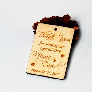 Thank you wedding tags, Wedding favor, Wedding favor tags, Wedding favor rustic, Wedding rustic, Wooden tags, Thank you tags, Wood tags