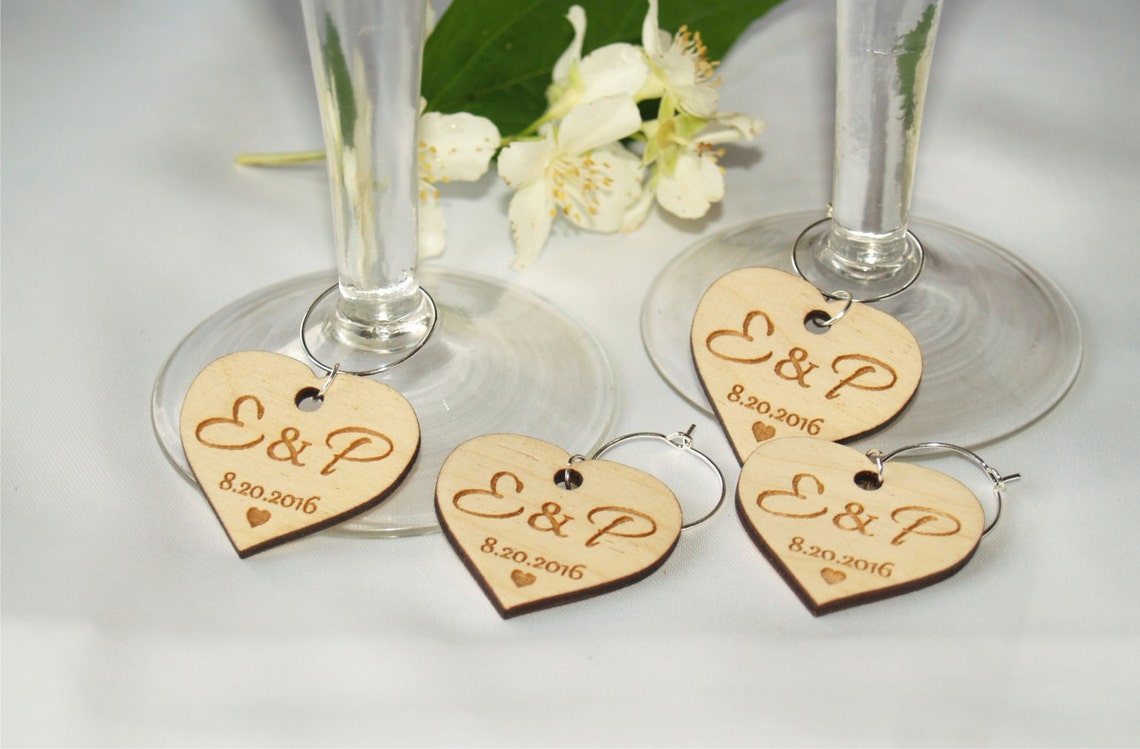 Wedding Wine Charms Wine Charms Wine Glass Charms Wedding Etsy