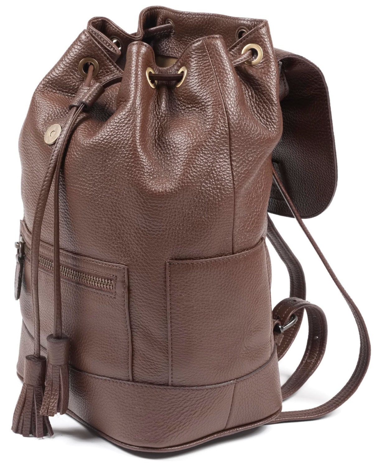 Handmade Women's Genuine Italian Leather Backpack 40 Harrison - Etsy