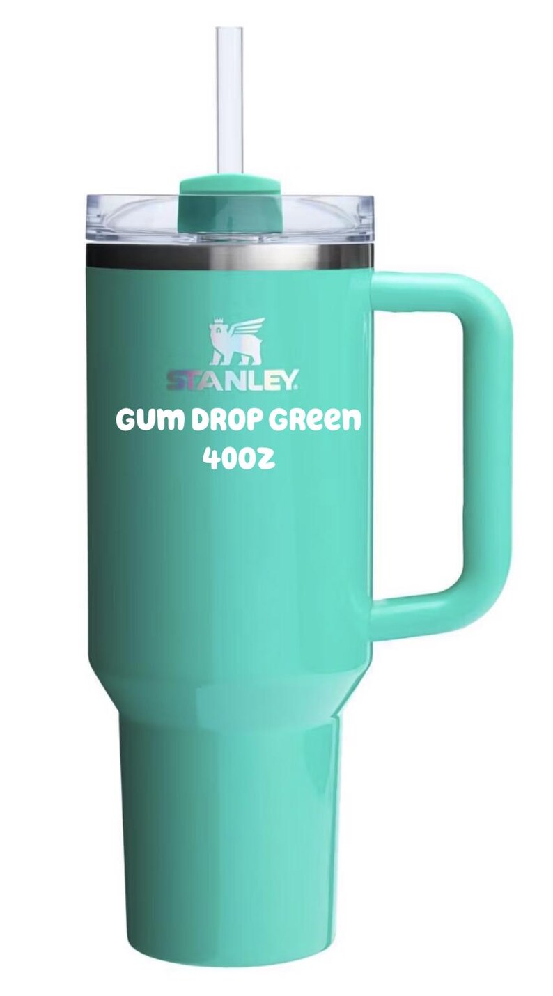 Vaso Stanley de 40 oz grabado con la frase "Let's be Frank" en el color que elijas. Gum Drop