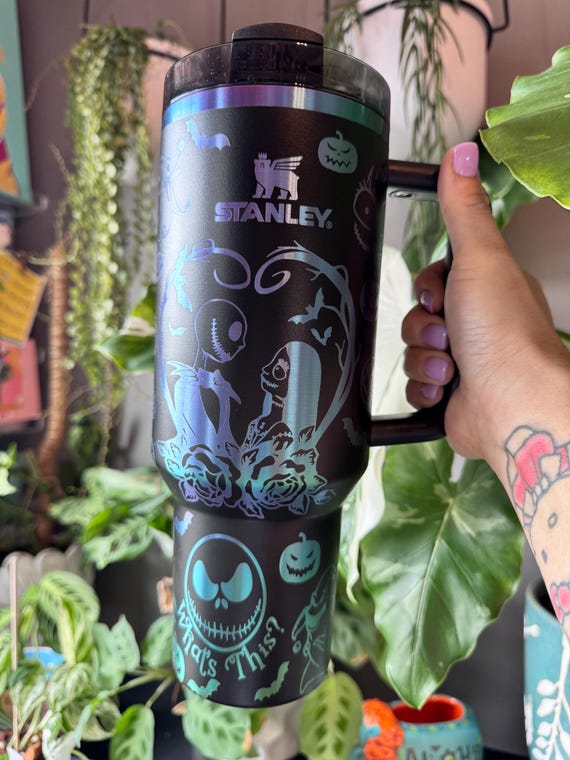 Nightmare Before Christmas 40oz Stanley Tumbler – Laser Engraved