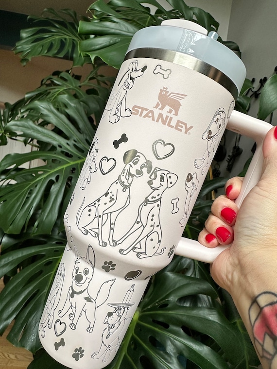 40oz Stanley Tumbler - Engraved With Adorable Disney Dogs - Etsy