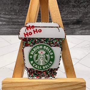Sleigh Bells and Call Bells Starbucks-inspired Coffee Cup Badge