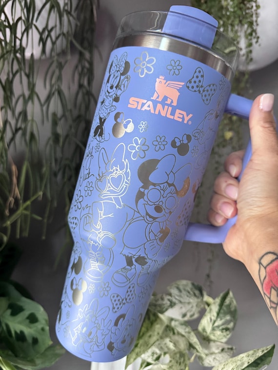 Authentic 40oz Stanley Laser Engraved With Minnie Mouse and Daisy