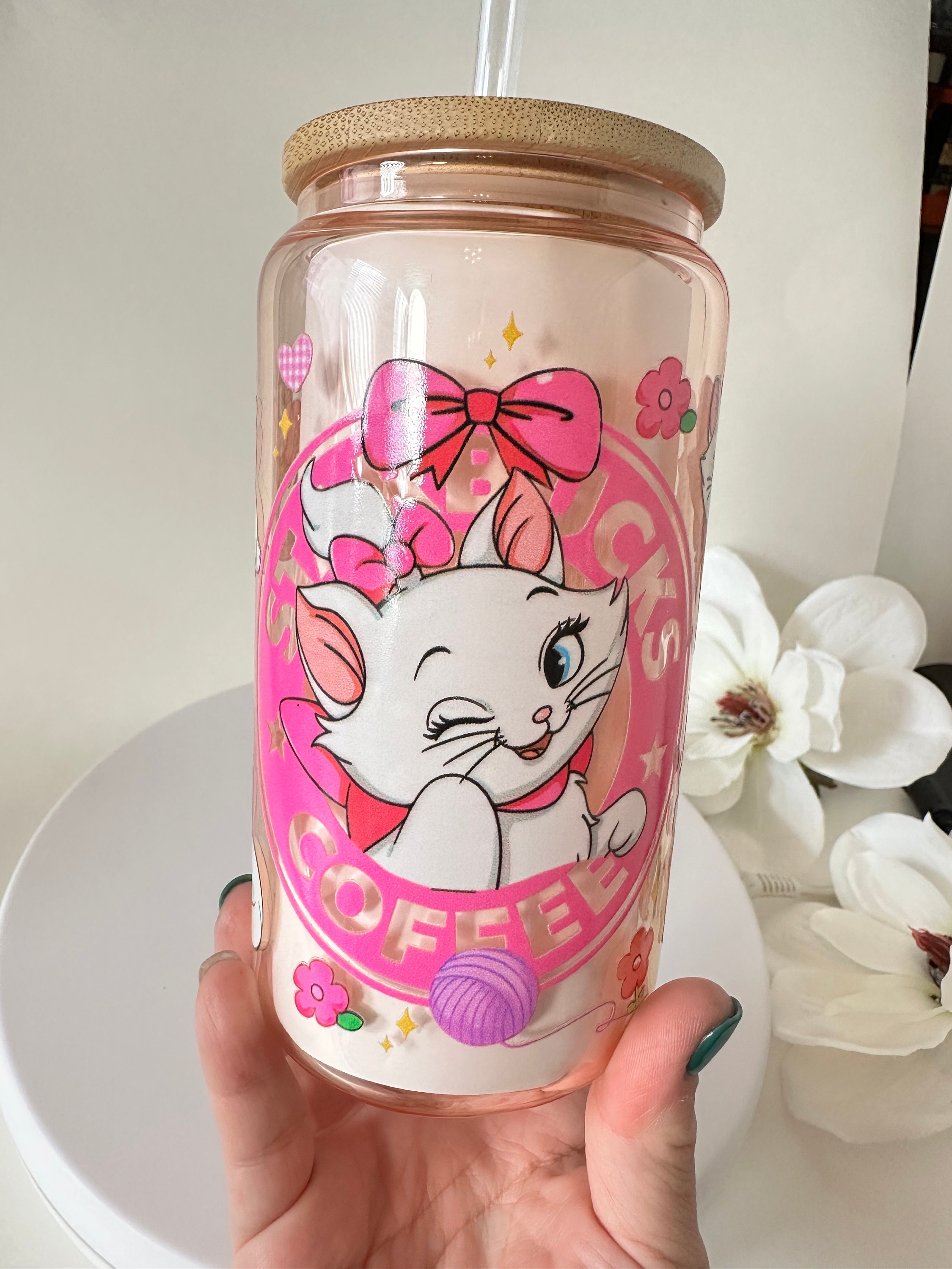 Silver Buffalo Disney The Aristocats Marie Cat In Paris Because I'm A Lady  White & Pink Ceramic Coffee Mug