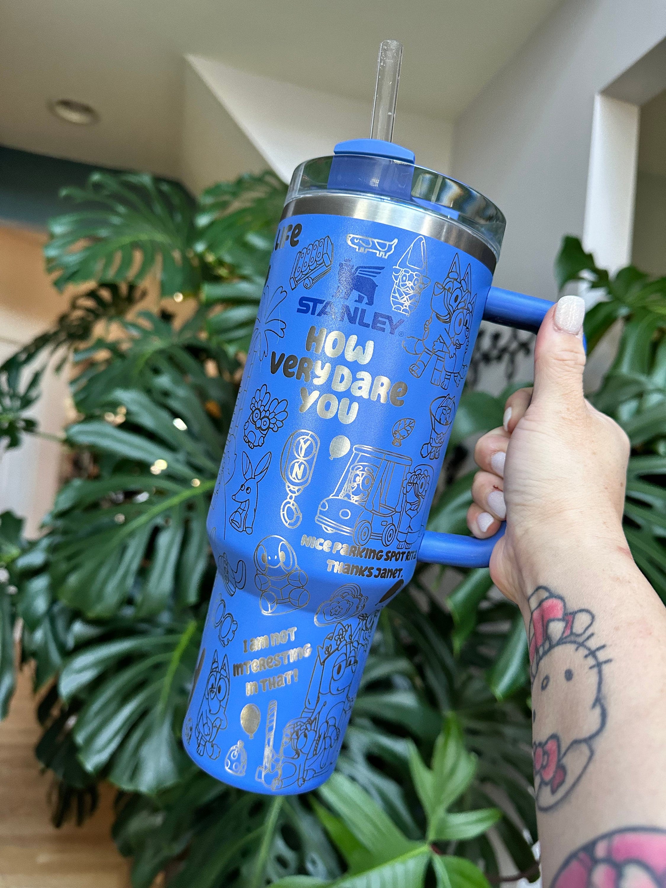 Blue Dog Themed Engraved 40 Oz Stanley - Choose Your Color! - Etsy
