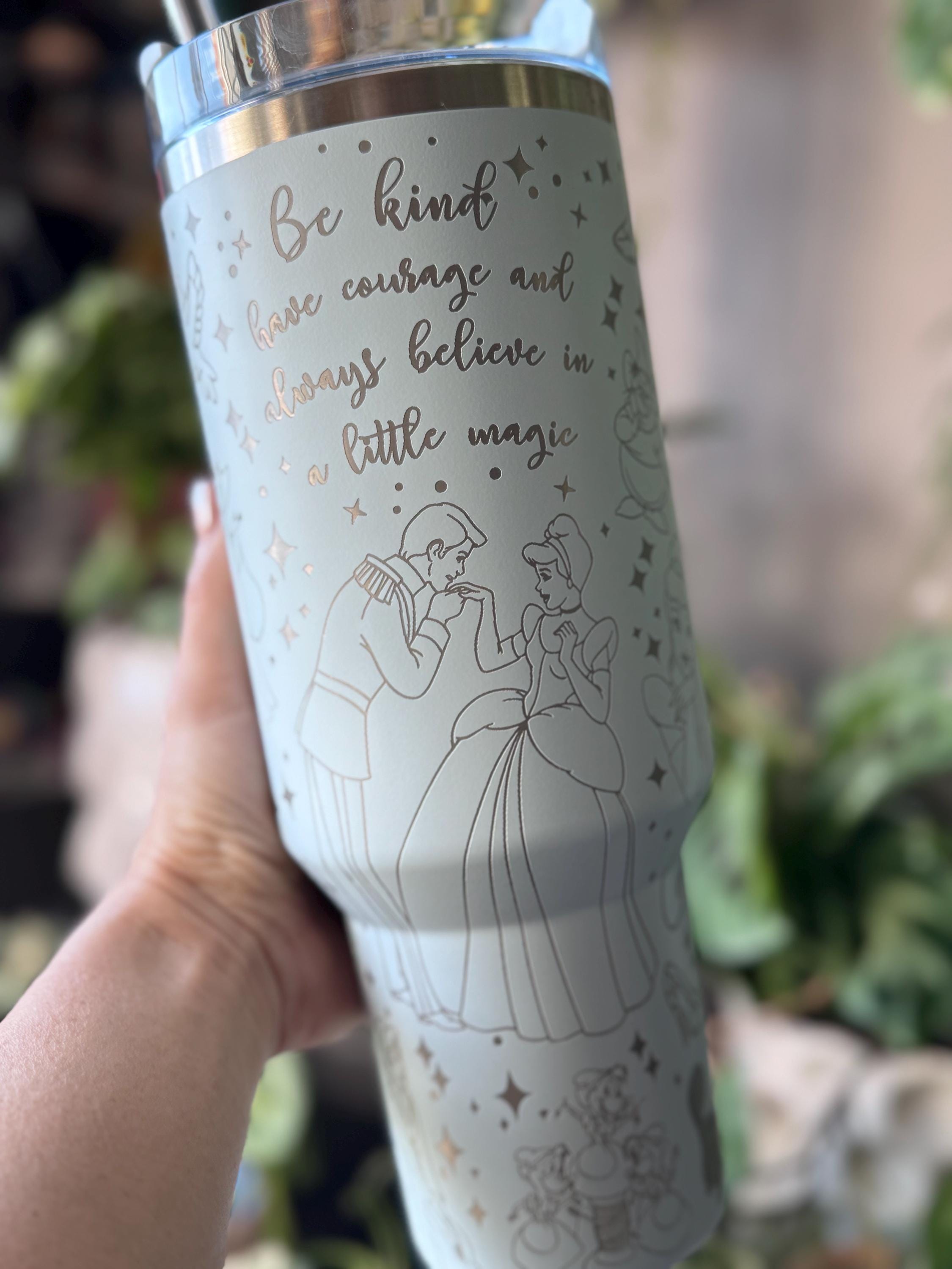 Cinderella Themed Laser Engraved 40 Oz. Stanley Tumbler - Etsy