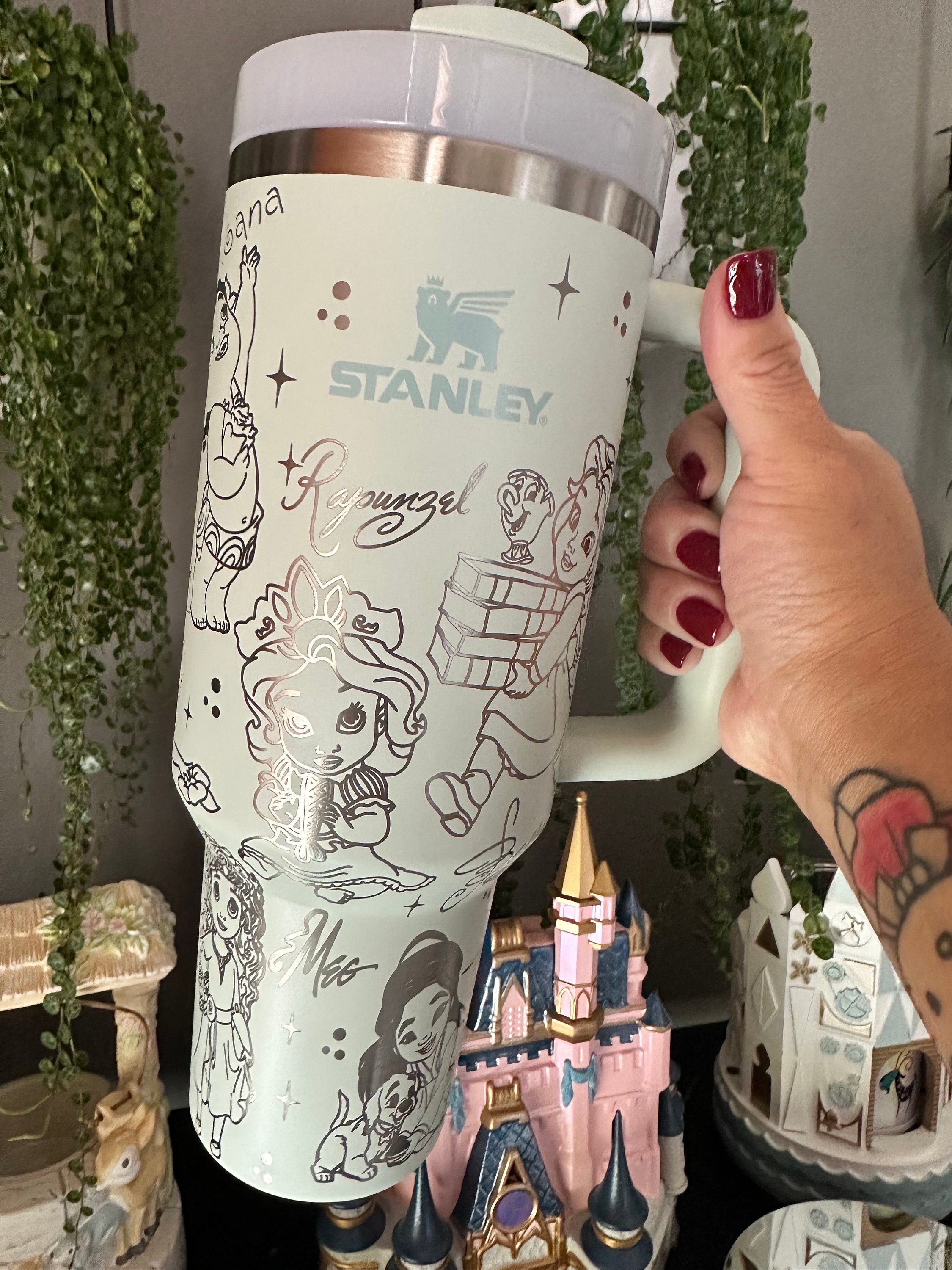 40oz Stanley Tumbler - Engraved With Adorable Baby Disney Princesses - Etsy
