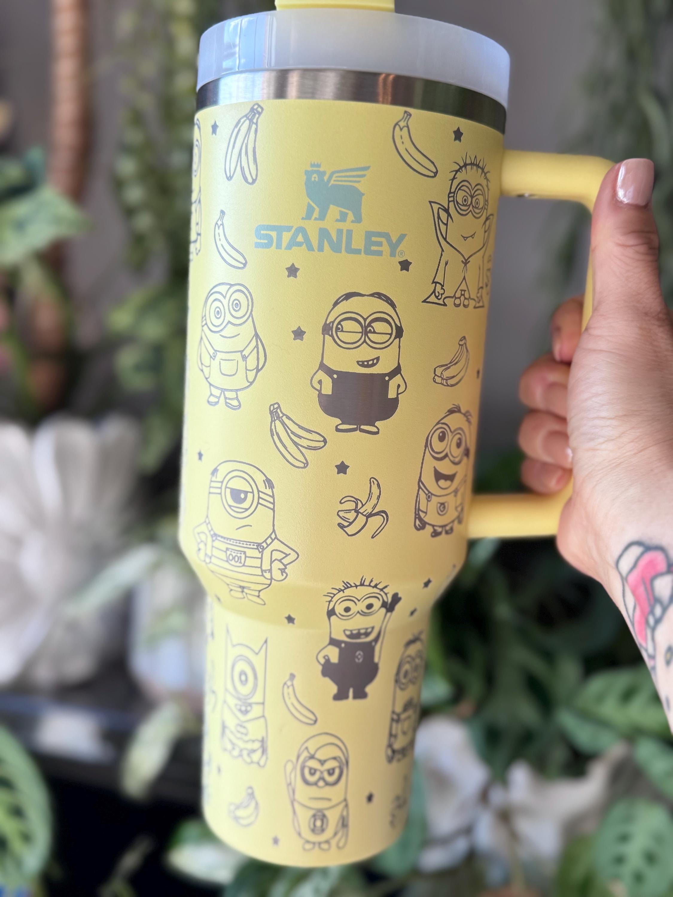 One-in-a-minion 40oz Stanley Tumbler – Laser Engraved Minions Wrap