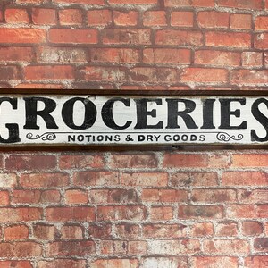Wood Sign | GROCERIES | Rustic Store Sign | Vintage Inspired