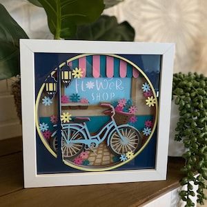 Flower Shop 3D Shadow Box
