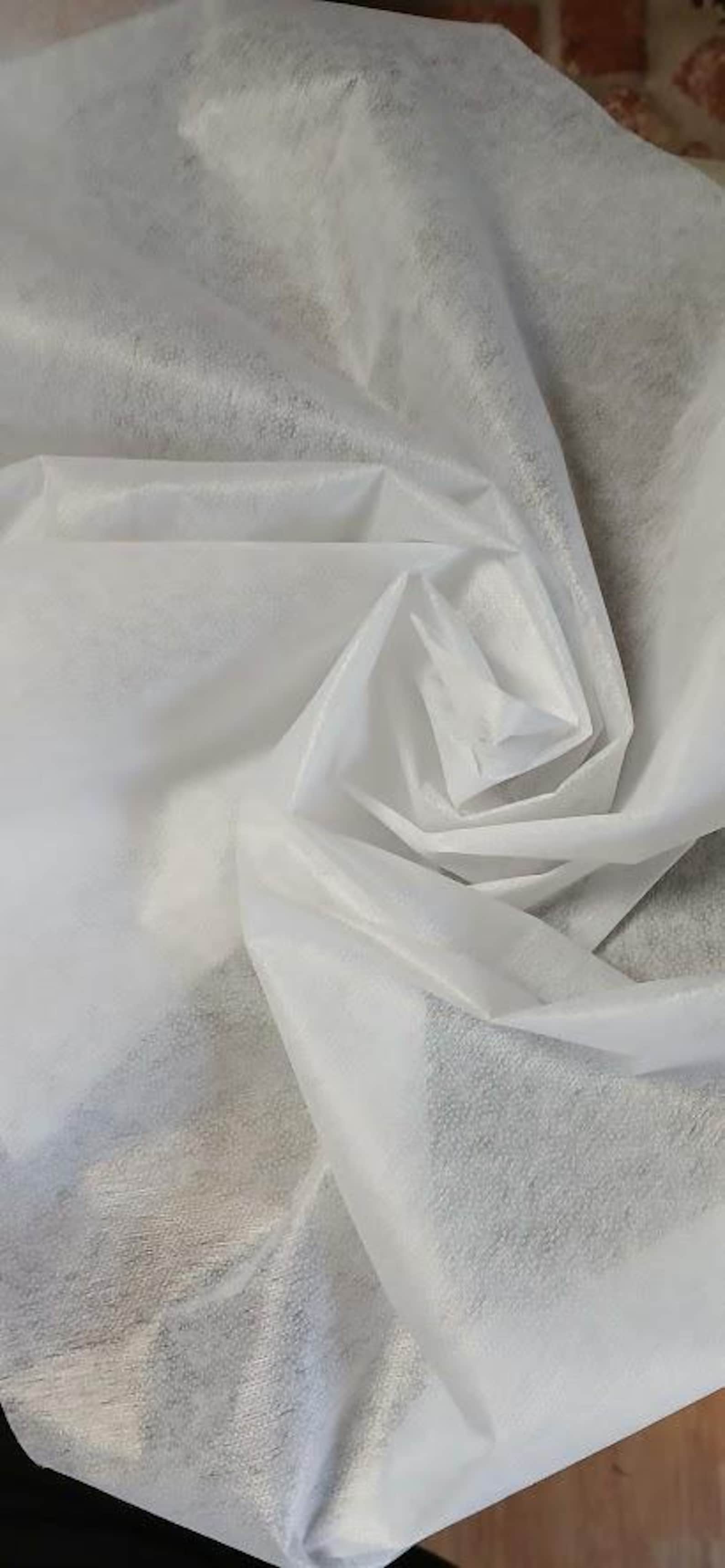 White Soft Fusing White Fusing Interfacing Light Weight 60