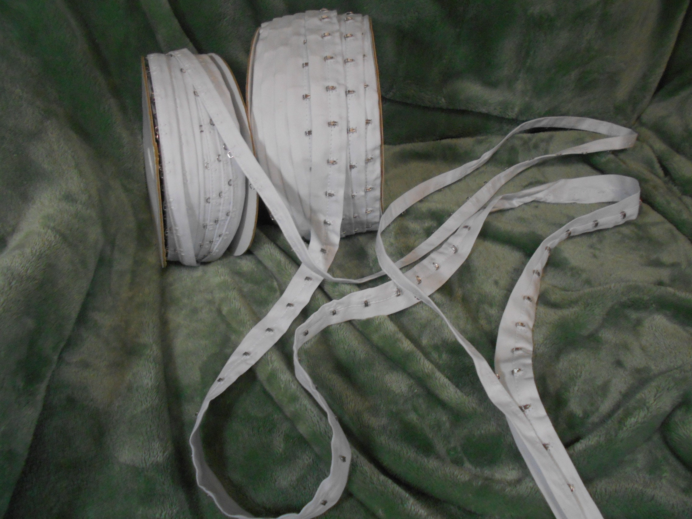 1 Hook and Eye Tape White sold by the yard for Sewing Etsy Polska